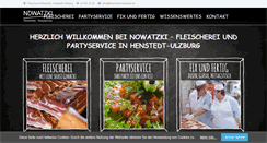 Desktop Screenshot of fleischerei-nowatzki.de