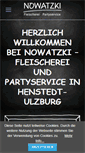 Mobile Screenshot of fleischerei-nowatzki.de